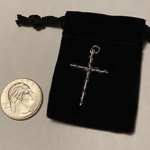 Cross With Twisted Wire Necklace Pendant